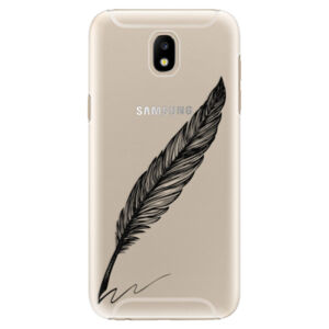 Plastové puzdro iSaprio - Writing By Feather - black - Samsung Galaxy J5 2017