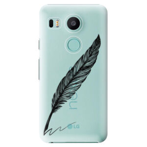 Plastové puzdro iSaprio - Writing By Feather - black - LG Nexus 5X
