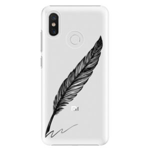 Plastové puzdro iSaprio - Writing By Feather - black - Xiaomi Mi 8