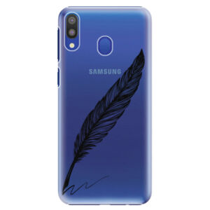 Plastové puzdro iSaprio - Writing By Feather - black - Samsung Galaxy M20