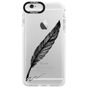 Silikónové púzdro Bumper iSaprio - Writing By Feather - black - iPhone 6 Plus/6S Plus