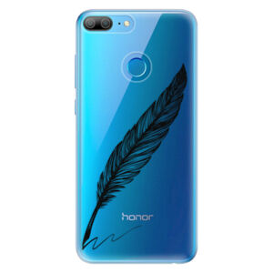 Odolné silikónové puzdro iSaprio - Writing By Feather - black - Huawei Honor 9 Lite