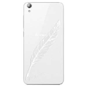 Plastové puzdro iSaprio - Writing By Feather - white - Lenovo S850