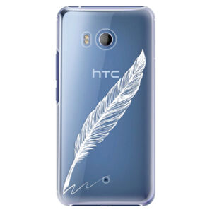Plastové puzdro iSaprio - Writing By Feather - white - HTC U11
