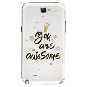 Plastové puzdro iSaprio - You Are Awesome - black - Samsung Galaxy Note 2