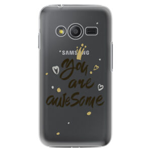 Plastové puzdro iSaprio - You Are Awesome - black - Samsung Galaxy Trend 2 Lite