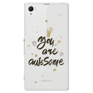 Plastové puzdro iSaprio - You Are Awesome - black - Sony Xperia Z1