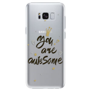 Plastové puzdro iSaprio - You Are Awesome - black - Samsung Galaxy S8 Plus