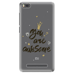Plastové puzdro iSaprio - You Are Awesome - black - Xiaomi Mi4C