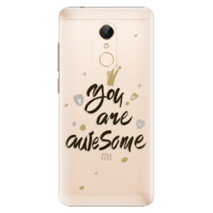 Plastové puzdro iSaprio - You Are Awesome - black - Xiaomi Redmi 5