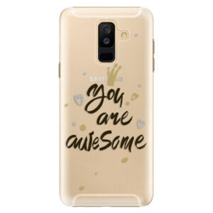 Plastové puzdro iSaprio - You Are Awesome - black - Samsung Galaxy A6+