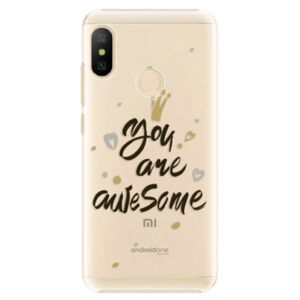 Plastové puzdro iSaprio - You Are Awesome - black - Xiaomi Mi A2 Lite