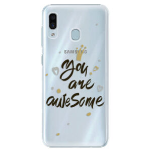 Plastové puzdro iSaprio - You Are Awesome - black - Samsung Galaxy A30