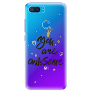 Plastové puzdro iSaprio - You Are Awesome - black - Xiaomi Mi 8 Lite