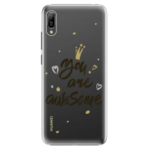 Plastové puzdro iSaprio - You Are Awesome - black - Huawei Y6 2019