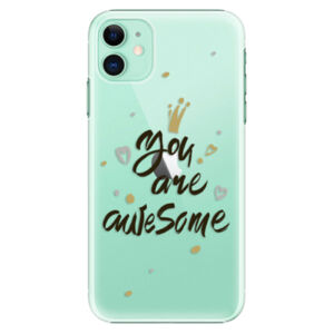 Plastové puzdro iSaprio - You Are Awesome - black - iPhone 11