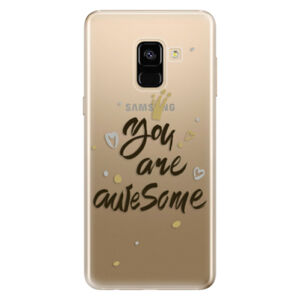 Odolné silikónové puzdro iSaprio - You Are Awesome - black - Samsung Galaxy A8 2018