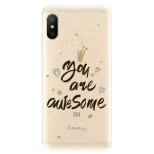 Odolné silikónové puzdro iSaprio - You Are Awesome - black - Xiaomi Mi A2 Lite