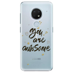 Plastové puzdro iSaprio - You Are Awesome - black - Nokia 6.2
