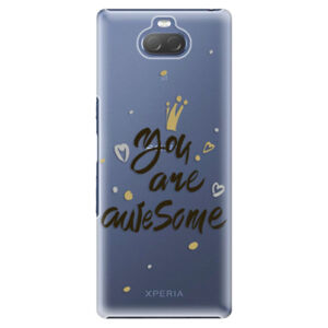 Plastové puzdro iSaprio - You Are Awesome - black - Sony Xperia 10 Plus