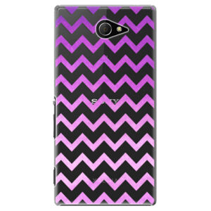 Plastové puzdro iSaprio - Zigzag - purple - Sony Xperia M2