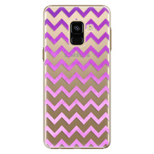 Plastové puzdro iSaprio - Zigzag - purple - Samsung Galaxy A8 2018