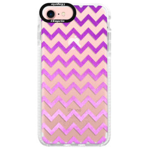 Silikónové púzdro Bumper iSaprio - Zigzag - purple - iPhone 7