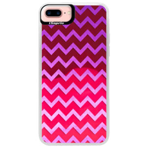 Neónové púzdro Pink iSaprio - Zigzag - purple - iPhone 7 Plus