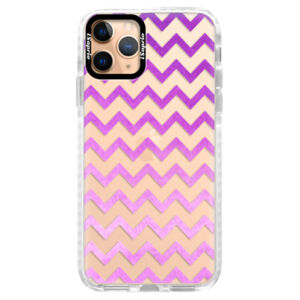 Silikónové puzdro Bumper iSaprio - Zigzag - purple - iPhone 11 Pro