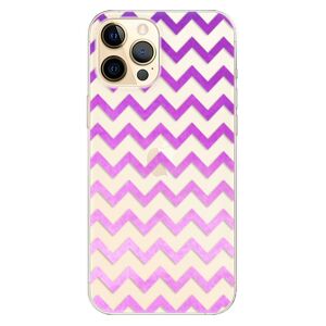 Odolné silikónové puzdro iSaprio - Zigzag - purple - iPhone 12 Pro