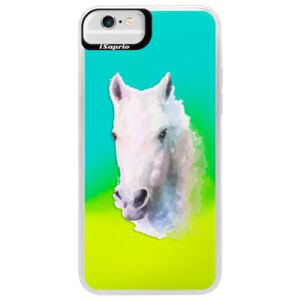 Neónové puzdro Blue iSaprio - Horse 01 - iPhone 6 Plus/6S Plus