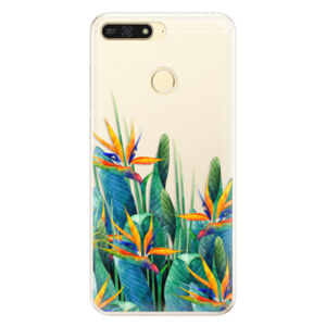 Silikónové puzdro iSaprio - Exotic Flowers - Huawei Honor 7A