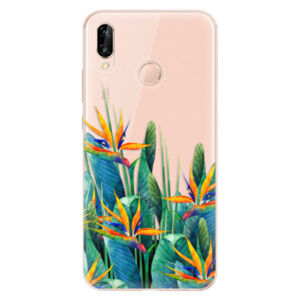 Odolné silikónové puzdro iSaprio - Exotic Flowers - Huawei P20 Lite