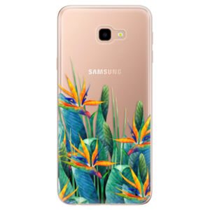 Odolné silikónové puzdro iSaprio - Exotic Flowers - Samsung Galaxy J4+