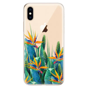 Odolné silikónové puzdro iSaprio - Exotic Flowers - iPhone XS