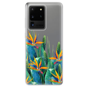 Odolné silikónové puzdro iSaprio - Exotic Flowers - Samsung Galaxy S20 Ultra