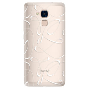 Silikónové puzdro iSaprio - Fancy - white - Huawei Honor 7 Lite
