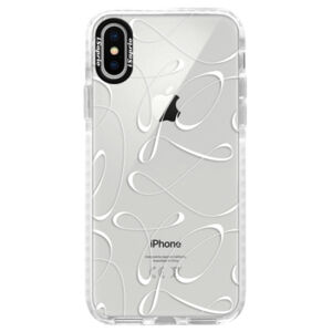 Silikónové púzdro Bumper iSaprio - Fancy - white - iPhone X