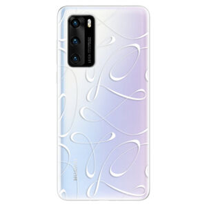 Odolné silikónové puzdro iSaprio - Fancy - white - Huawei P40