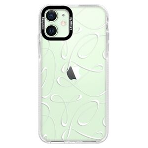 Silikónové puzdro Bumper iSaprio - Fancy - white - iPhone 12