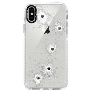 Silikónové púzdro Bumper iSaprio - Gunshots - iPhone X