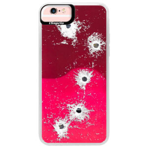 Neónové púzdro Pink iSaprio - Gunshots - iPhone 6 Plus/6S Plus