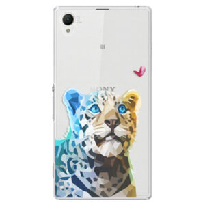Plastové puzdro iSaprio - Leopard With Butterfly - Sony Xperia Z1