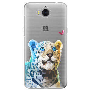 Plastové puzdro iSaprio - Leopard With Butterfly - Huawei Y5 2017 / Y6 2017