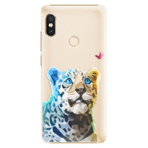 Plastové puzdro iSaprio - Leopard With Butterfly - Xiaomi Redmi Note 5