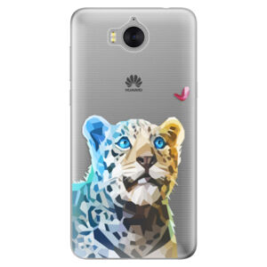Silikónové puzdro iSaprio - Leopard With Butterfly - Huawei Y5 2017 / Y6 2017