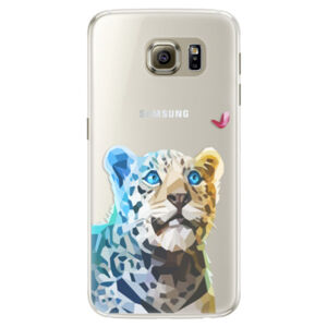 Silikónové puzdro iSaprio - Leopard With Butterfly - Samsung Galaxy S6 Edge