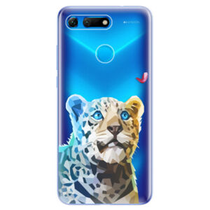 Odolné silikonové pouzdro iSaprio - Leopard With Butterfly - Huawei Honor View 20