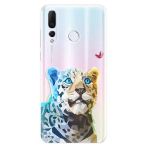 Odolné silikonové pouzdro iSaprio - Leopard With Butterfly - Huawei Nova 4