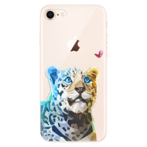 Odolné silikónové puzdro iSaprio - Leopard With Butterfly - iPhone 8